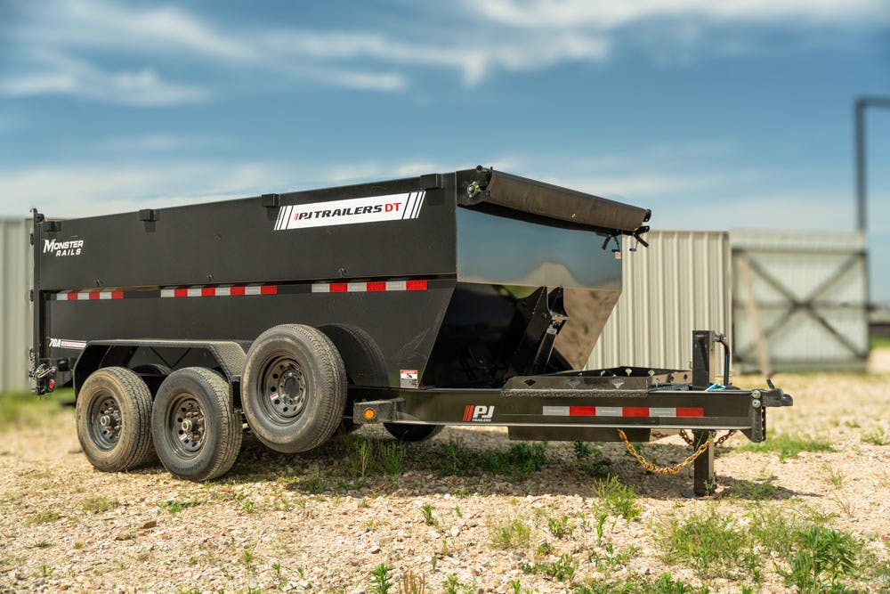 PJ Trailers 14'x83" Telescopic Dump Trailer w/ 4' Sides (DT) - Stock #87938 - Image 2 of 18