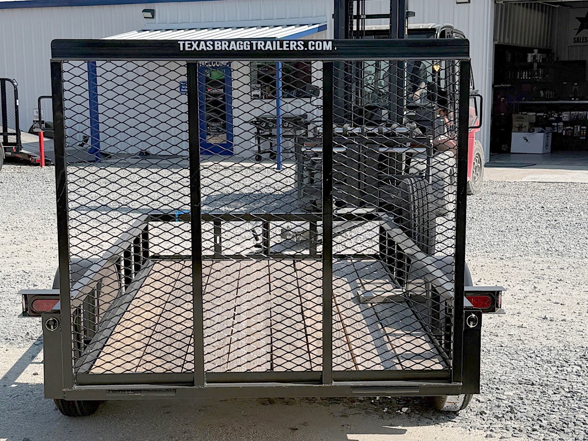 Texas Bragg 8'x60" Utility Trailer w/ 4' Gate (U1) - Stock #87940 - Image 2 of 5 Texas Bragg 8'x60" Utility Trailer w/ 4' Gate (U1) - Stock #87940 - Image 2 of 5