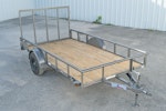Texas Bragg 12'x77" Utility Trailer w/ 4' Gate (U2) Stock #87943 - Thumbnail 1