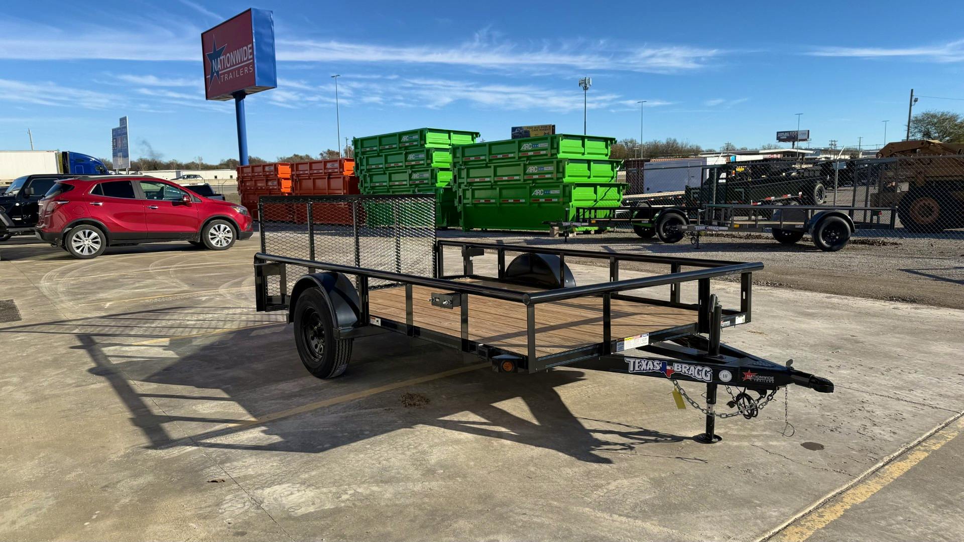 Texas Bragg 12'x77" Utility Trailer w/ 3' Gate & 2' Dovetail (U1) - Stock #87945 - Image 2 of 4