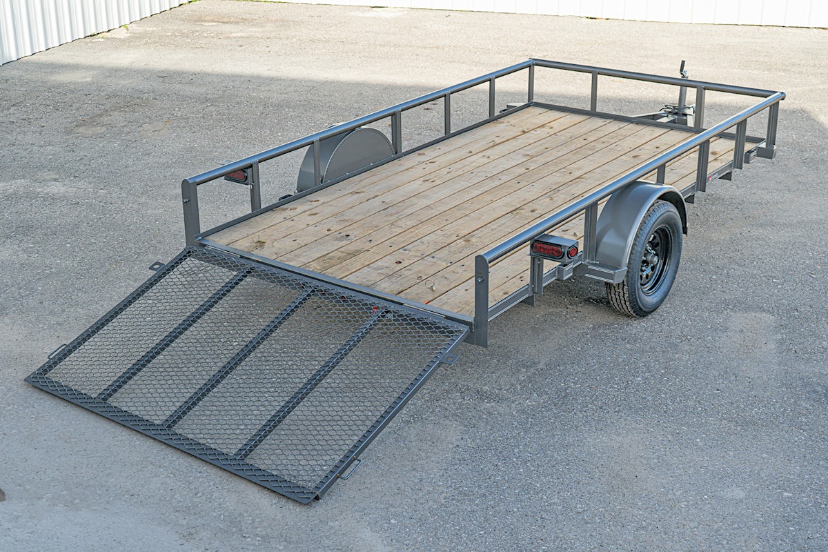 Texas Bragg 12'x77" Utility Trailer w/ 4' Gate (U2) - Stock #87948 - Image 10 of 12 Texas Bragg 12'x77" Utility Trailer w/ 4' Gate (U2) - Stock #87948 - Image 10 of 12