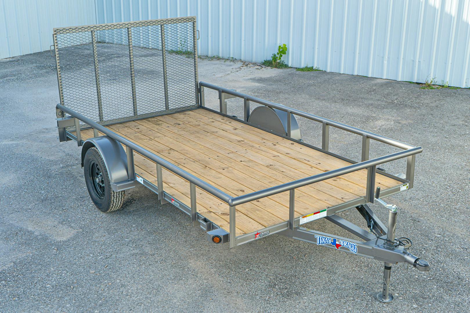 Texas Bragg 12'x77" Utility Trailer w/ 4' Gate (U2) - Stock #87948 - Image 1 of 12