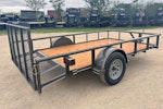 Texas Bragg 14'x77" Utility Trailer w/ 3' Gate & 2' Dovetail (U2) Stock #87953 - Thumbnail 1