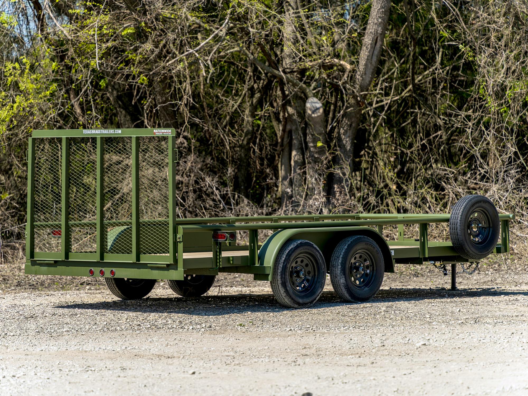 Texas Bragg 16'x83" Utility Trailer w/ 4' Gate (U2) - Stock #87957 - Image 2 of 2