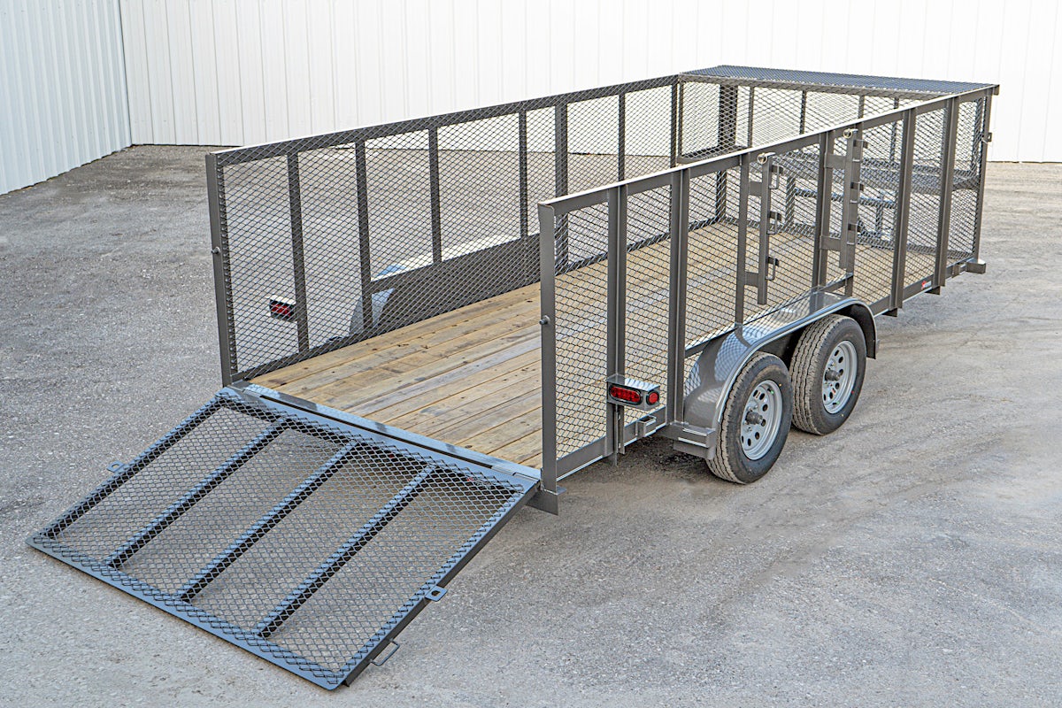Texas Bragg 16'x83" Landscape Trailer w/ 4' Sides & 4' Gate (L2) - Stock #87959 - Image 14 of 16 Texas Bragg 16'x83" Landscape Trailer w/ 4' Sides & 4' Gate (L2) - Stock #87959 - Image 14 of 16