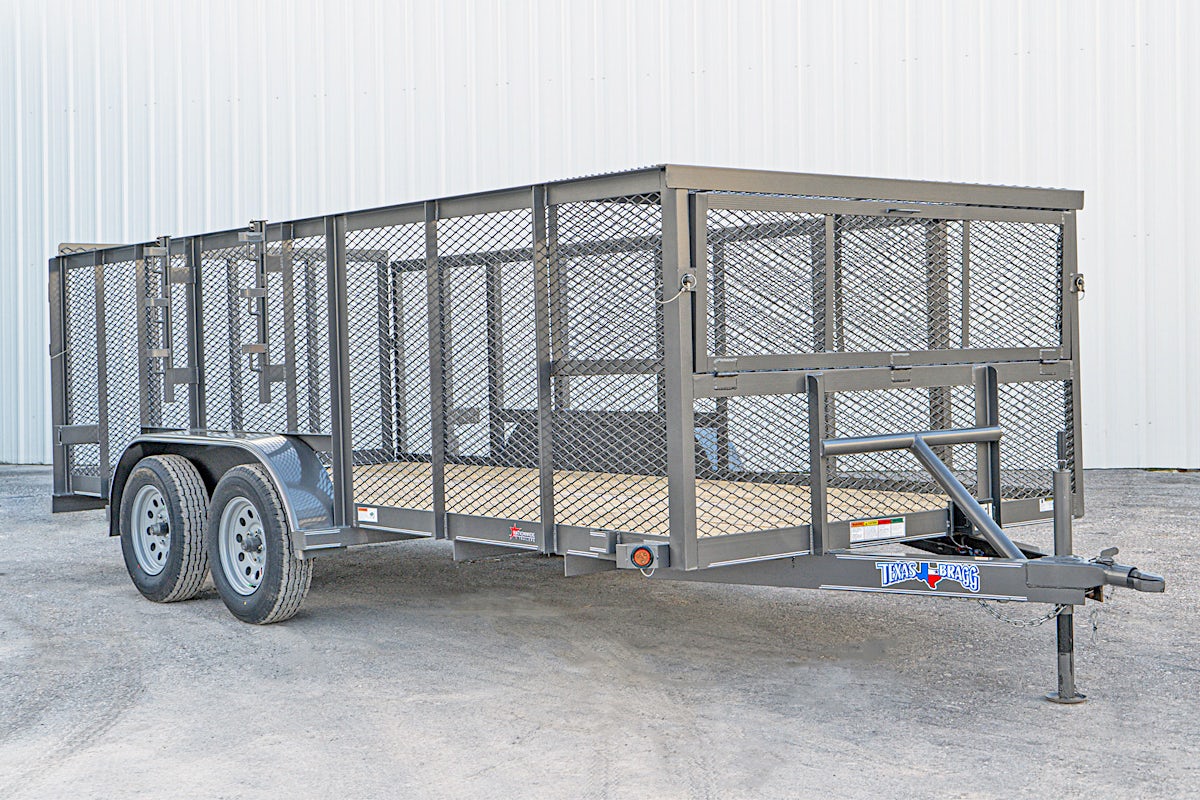Texas Bragg 16'x83" Landscape Trailer w/ 4' Sides & 4' Gate (L2) - Stock #87959 - Image 2 of 16 Texas Bragg 16'x83" Landscape Trailer w/ 4' Sides & 4' Gate (L2) - Stock #87959 - Image 2 of 16