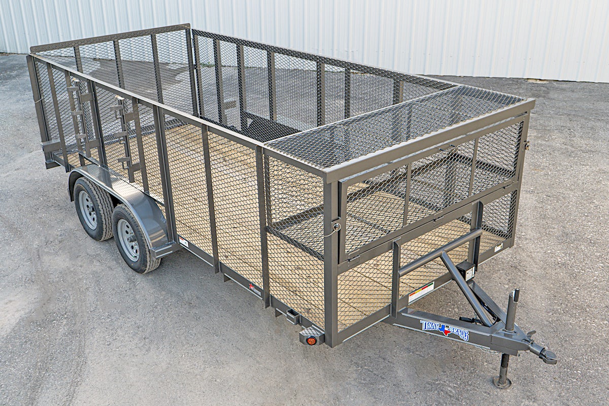 Texas Bragg 16'x83" Landscape Trailer w/ 4' Sides & 4' Gate (L2) - Stock #87959 - Image 4 of 16 Texas Bragg 16'x83" Landscape Trailer w/ 4' Sides & 4' Gate (L2) - Stock #87959 - Image 4 of 16