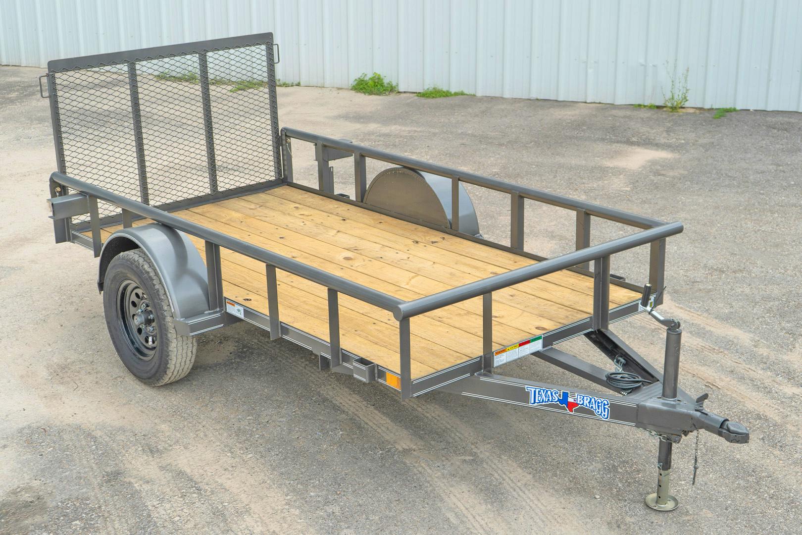 Texas Bragg 10'x77" Utility Trailer w/ 4' Gate (U1) - Stock #87961 - Image 1 of 5