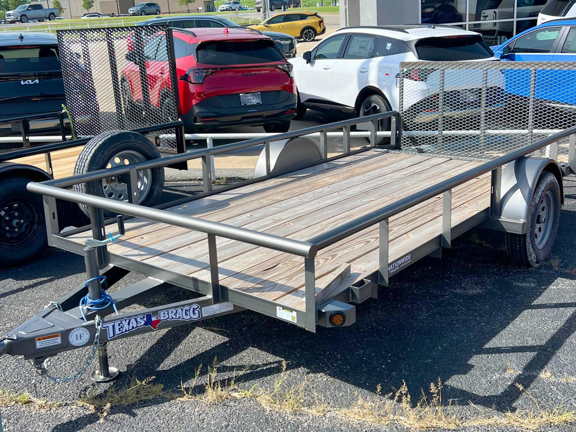 Texas Bragg 14'x77" Utility Trailer w/ 3' Gate & 2' Dovetail (U2) - Stock #87964 - Image 2 of 3