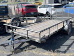 Texas Bragg 14'x77" Utility Trailer w/ 3' Gate & 2' Dovetail (U2) Stock #87964 - Thumbnail 2