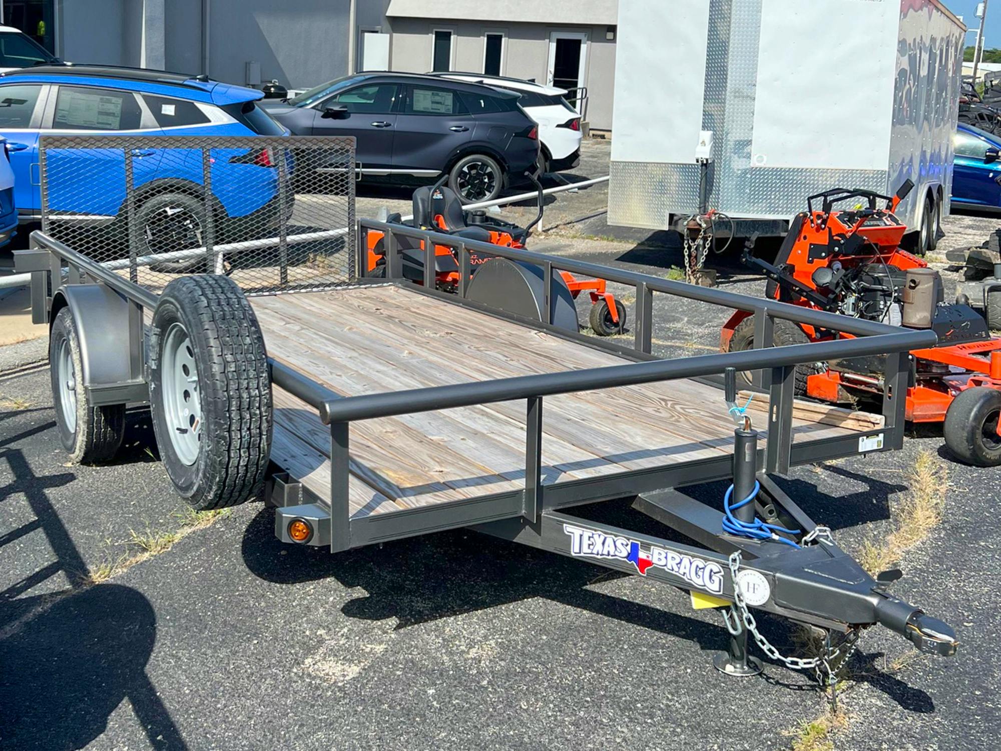 Texas Bragg 14'x77" Utility Trailer w/ 3' Gate & 2' Dovetail (U2) - Stock #87964 - Image 1 of 3