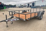 Texas Bragg 14'x77" Utility Trailer w/ 3' Gate & 2' Dovetail (U2) Stock #87965 - Thumbnail 2