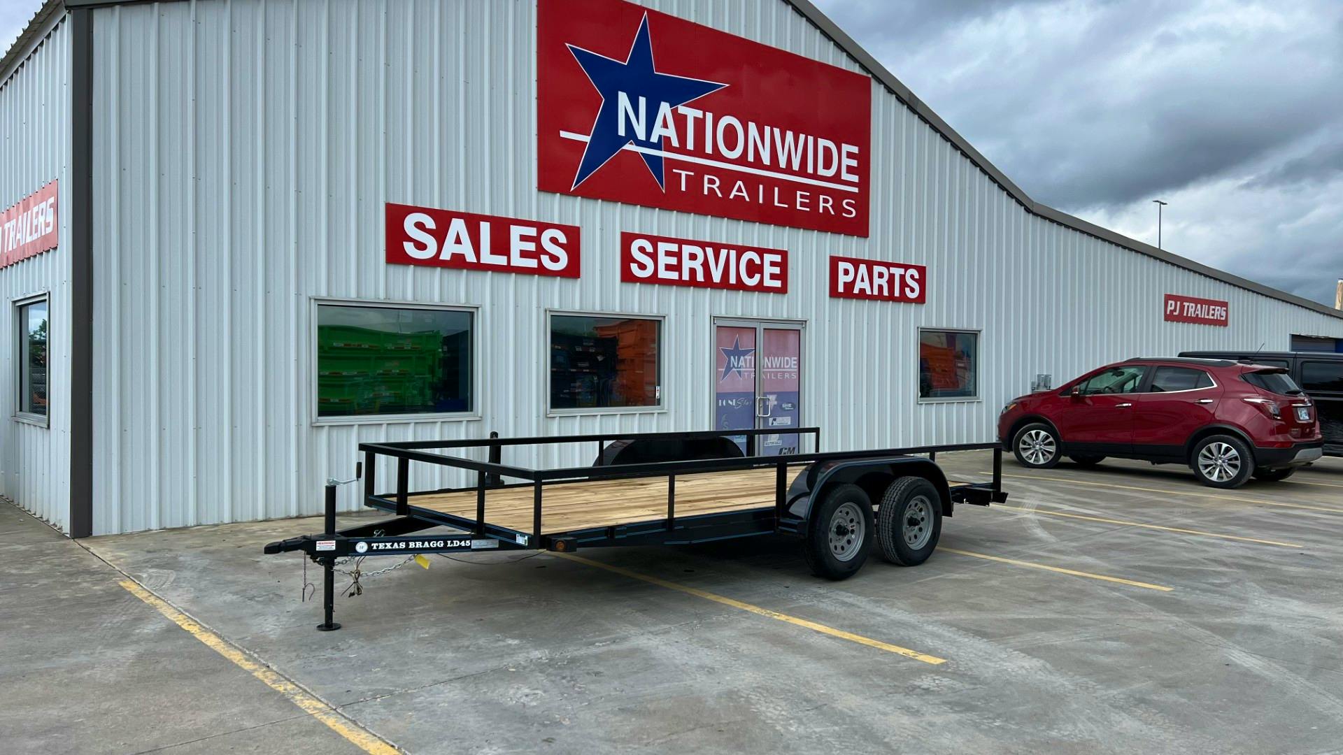 Texas Bragg 16'x77" Square Tube Top Utility Trailer - Stock #87965 - Image 1 of 6