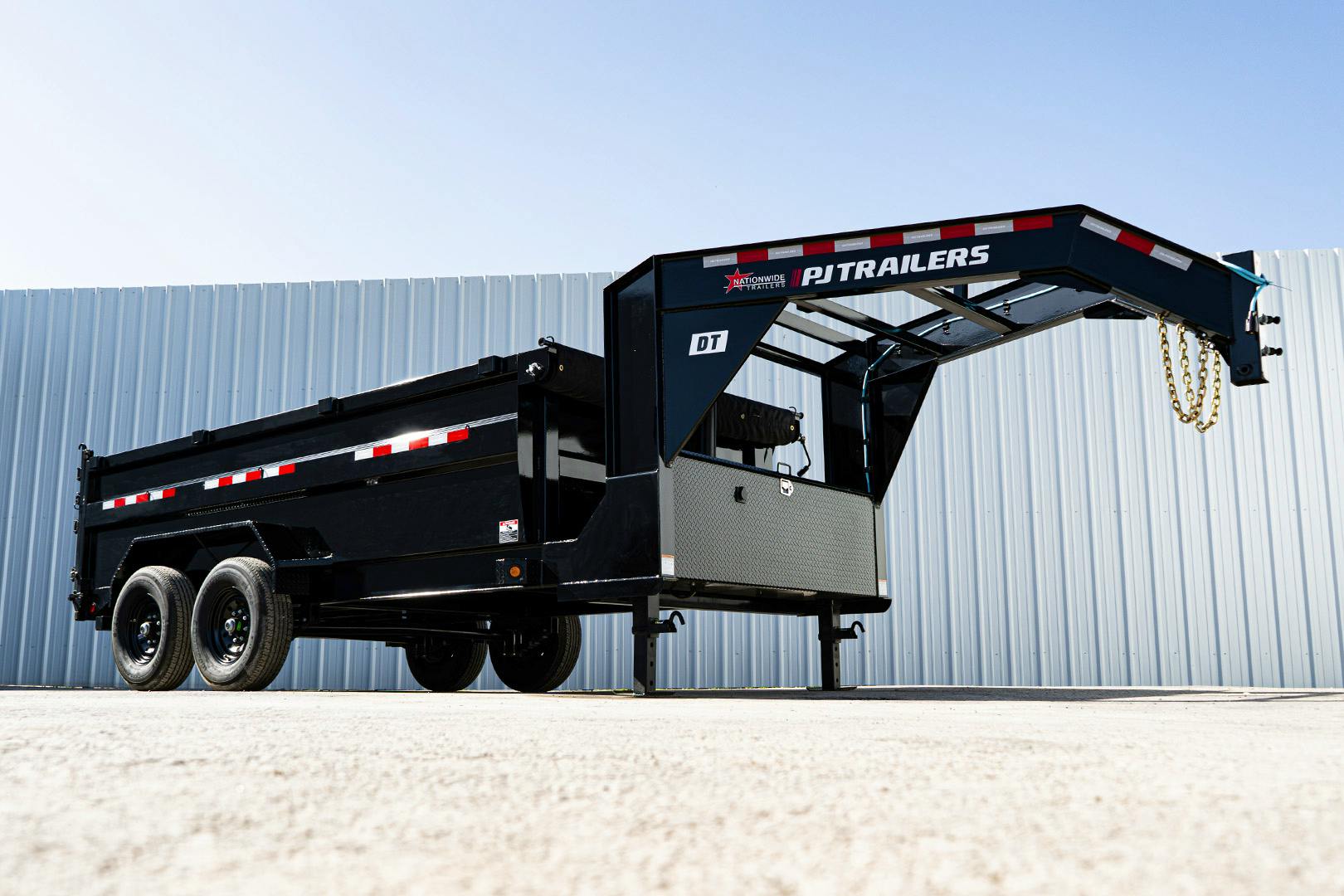 PJ Trailers 14'x83" GN Telescopic Dump Trailer w/ 3' Sides (DT) - Stock #87973 - Image 6 of 35