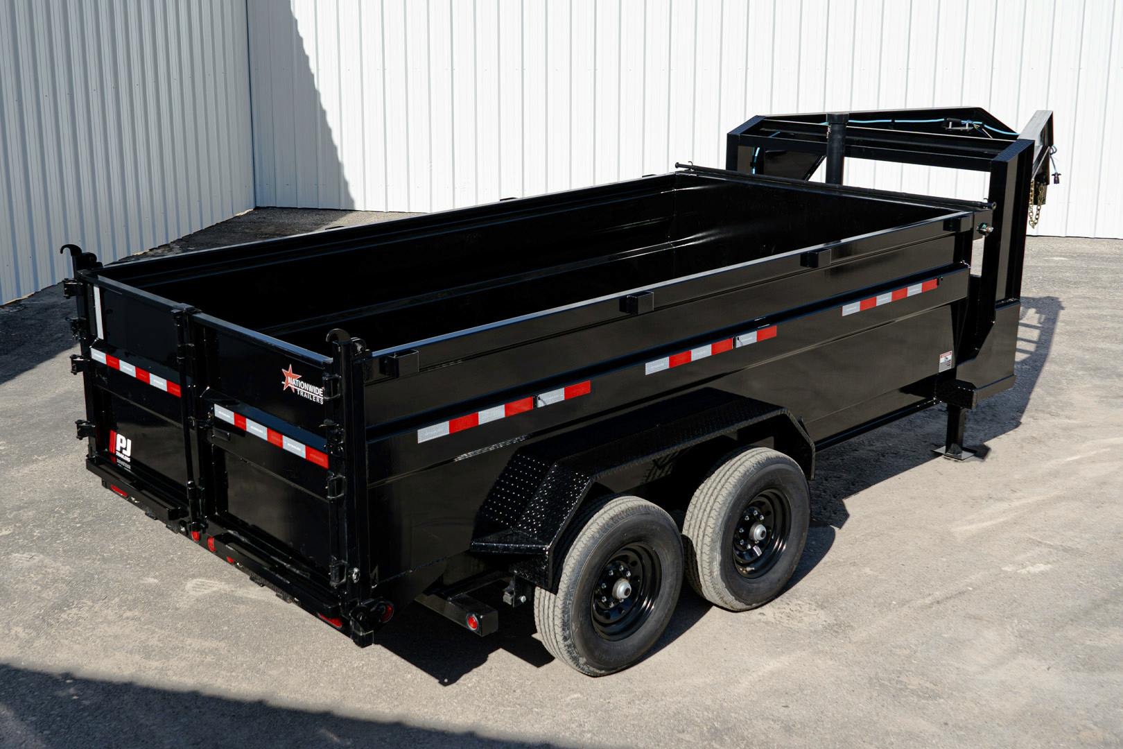 PJ Trailers 14'x83" GN Telescopic Dump Trailer w/ 3' Sides (DT) - Stock #87973 - Image 22 of 35