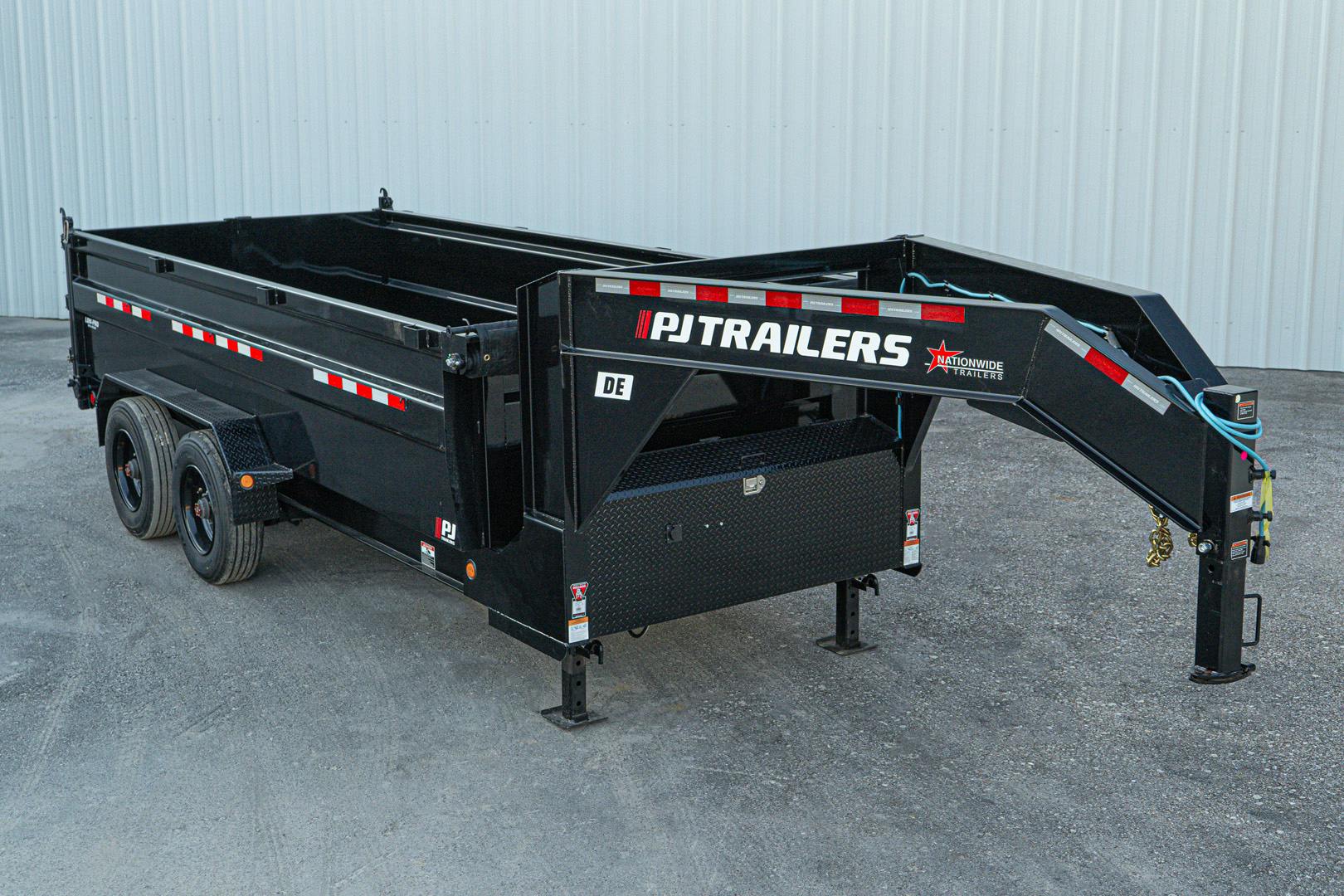 PJ Trailers 16'x83" Gooseneck HD Low Pro Dump Trailer w/ 3' Sides (DE) - Stock #87980 - Image 2 of 32