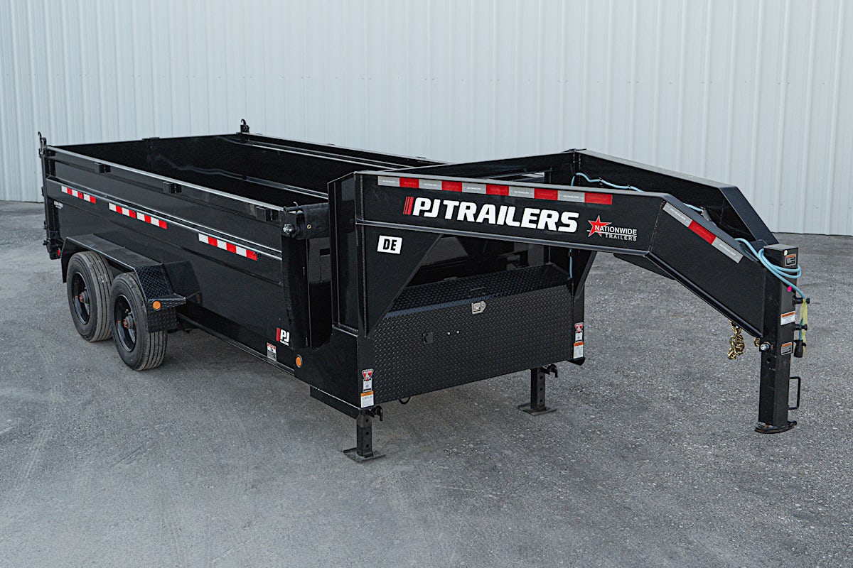 PJ Trailers 16'x83" Gooseneck HD Low Pro Dump Trailer w/ 3' Sides (DE) - Stock #87980 - Image 2 of 32 PJ Trailers 16'x83" Gooseneck HD Low Pro Dump Trailer w/ 3' Sides (DE) - Stock #87980 - Image 2 of 32