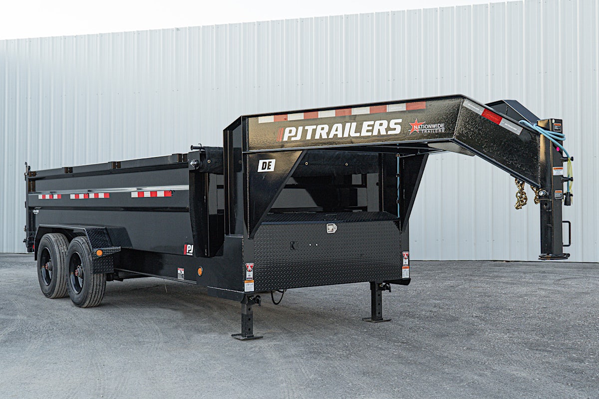 PJ Trailers 16'x83" Gooseneck HD Low Pro Dump Trailer w/ 3' Sides (DE) - Stock #87980 - Image 4 of 32 PJ Trailers 16'x83" Gooseneck HD Low Pro Dump Trailer w/ 3' Sides (DE) - Stock #87980 - Image 4 of 32