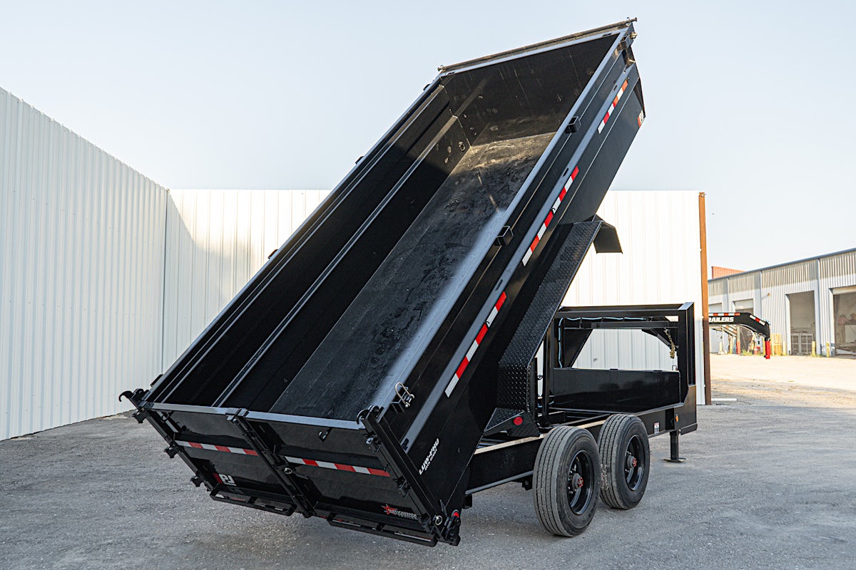 PJ Trailers 16'x83" Gooseneck HD Low Pro Dump Trailer w/ 3' Sides (DE) - Stock #87980 - Image 27 of 32 PJ Trailers 16'x83" Gooseneck HD Low Pro Dump Trailer w/ 3' Sides (DE) - Stock #87980 - Image 27 of 32