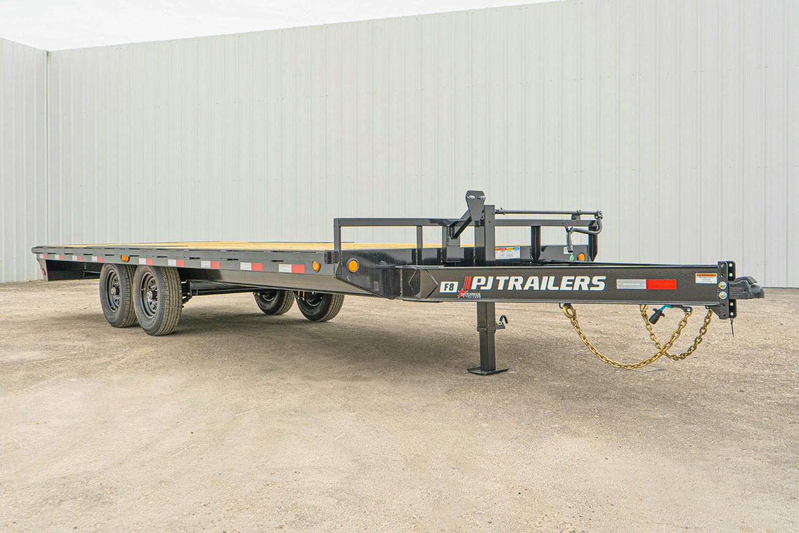 PJ Trailers 20'x102" 8" I-Beam Deckover Flatbed Trailer (F8) - Stock #87983 - Image 2 of 15