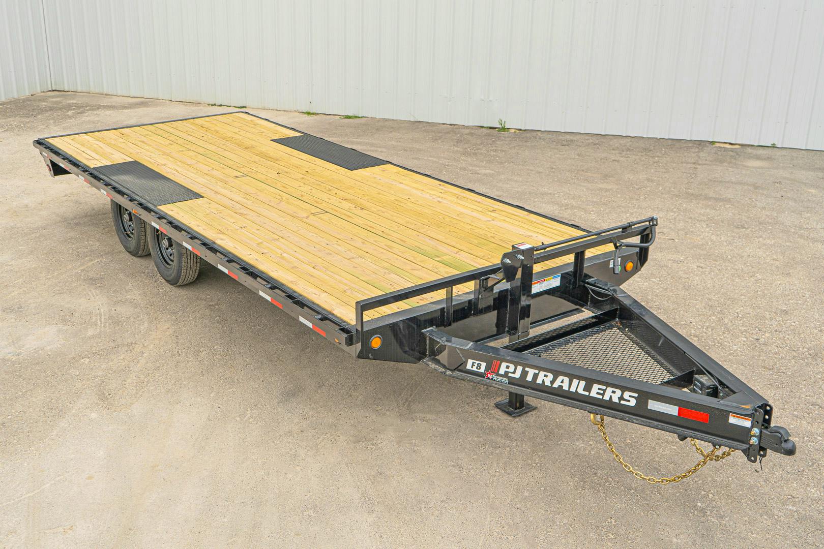 PJ Trailers 20'x102" 8" I-Beam Deckover Flatbed Trailer (F8) - Stock #87983 - Image 4 of 15