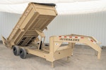 PJ Trailers 16'x83" Gooseneck HD Low Pro Dump Trailer w/ 3' Sides (DE) Stock #87991 - Thumbnail 1