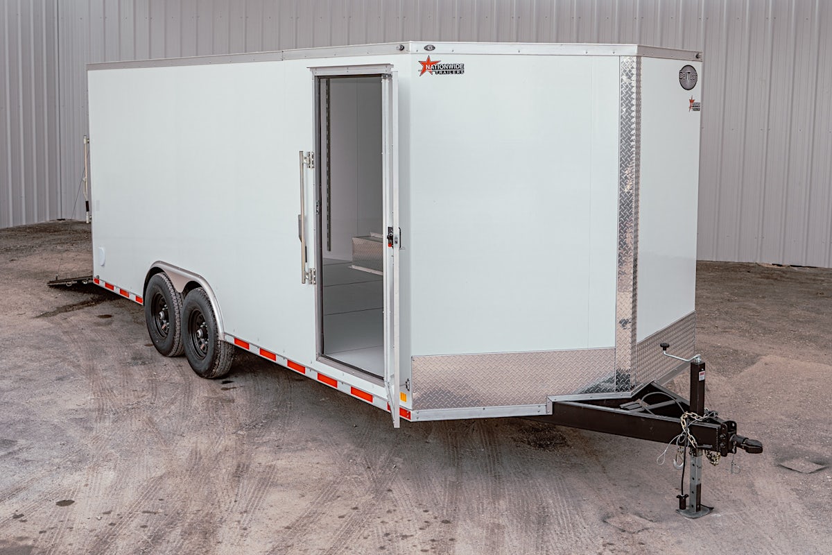 CellTech 8.5'x20' All-Steel Enclosed Cargo Trailer w/ Rear Ramp Door (C2) - Stock #87997 - Image 2 of 35 CellTech 8.5'x20' All-Steel Enclosed Cargo Trailer w/ Rear Ramp Door (C2) - Stock #87997 - Image 2 of 35