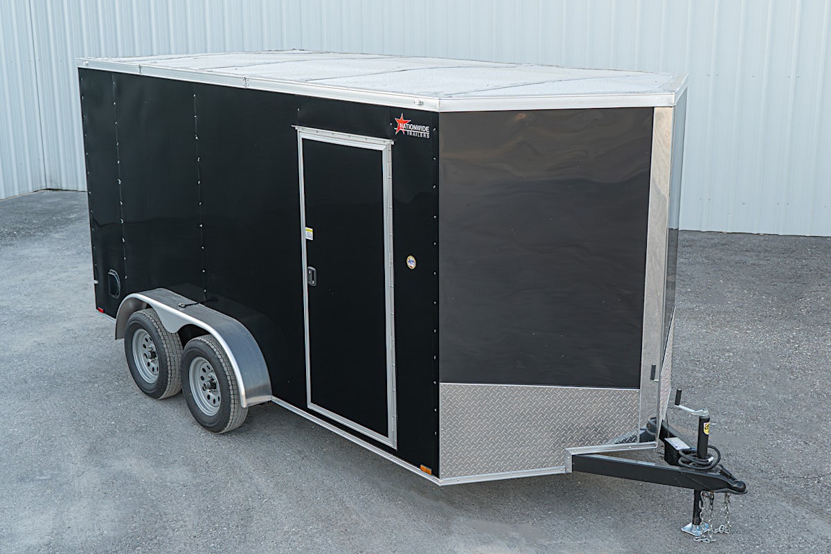 Spartan 7'x14' Enclosed Cargo Trailer w/ Rear Ramp Door (C2) - Stock #88001 - Image 1 of 22 Spartan 7'x14' Enclosed Cargo Trailer w/ Rear Ramp Door (C2) - Stock #88001 - Image 1 of 22