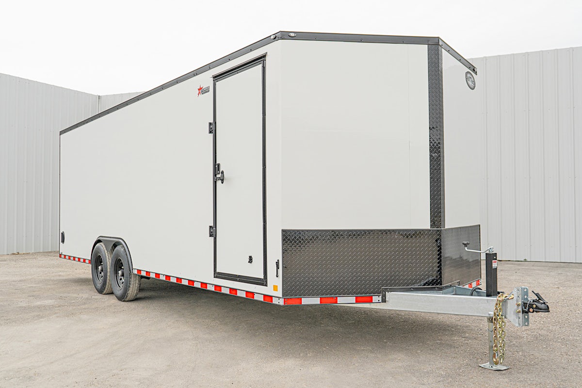 CellTech 8.5'x24' All-Steel Enclosed Cargo Trailer w/ Rear Ramp Door (C2) - Stock #88004 - Image 2 of 19 CellTech 8.5'x24' All-Steel Enclosed Cargo Trailer w/ Rear Ramp Door (C2) - Stock #88004 - Image 2 of 19