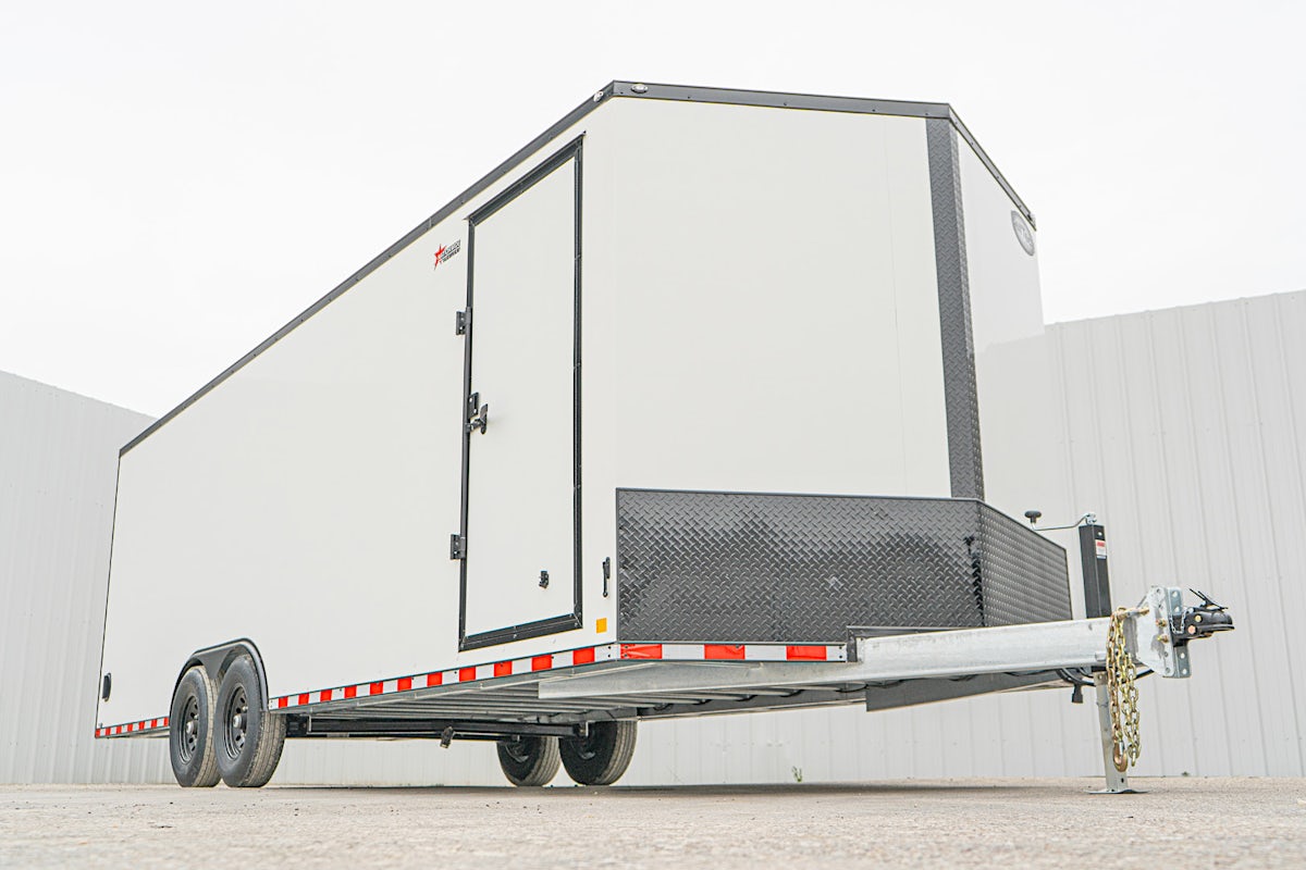 CellTech 8.5'x24' All-Steel Enclosed Cargo Trailer w/ Rear Ramp Door (C2) - Stock #88004 - Image 3 of 19 CellTech 8.5'x24' All-Steel Enclosed Cargo Trailer w/ Rear Ramp Door (C2) - Stock #88004 - Image 3 of 19