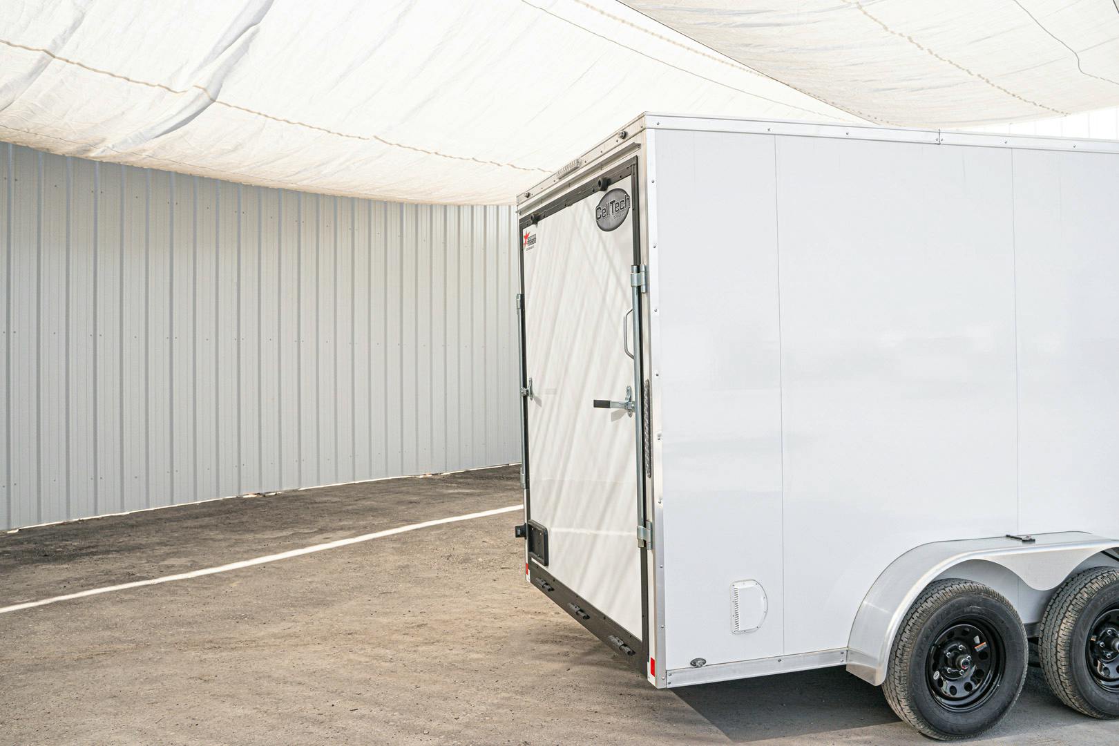 CellTech 7'x14' All-Steel Enclosed Cargo Trailer w/ Rear Ramp Door (C2) - Stock #88007 - Image 13 of 27