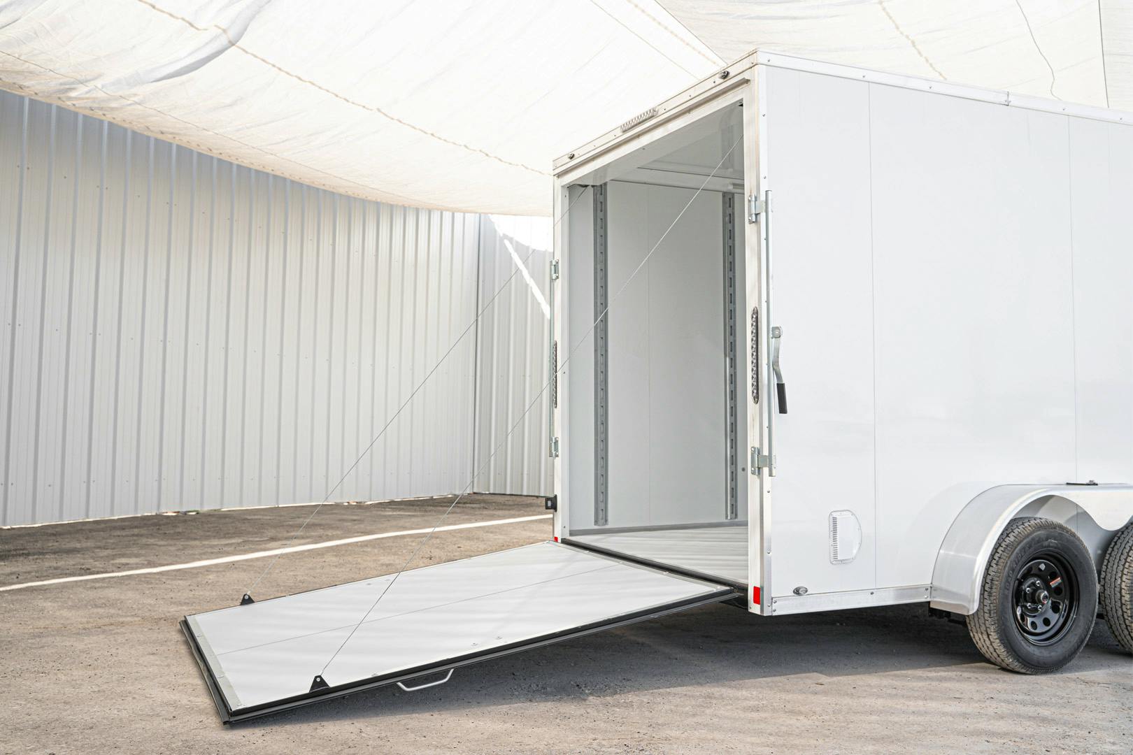 CellTech 7'x14' All-Steel Enclosed Cargo Trailer w/ Rear Ramp Door (C2) - Stock #88007 - Image 16 of 27