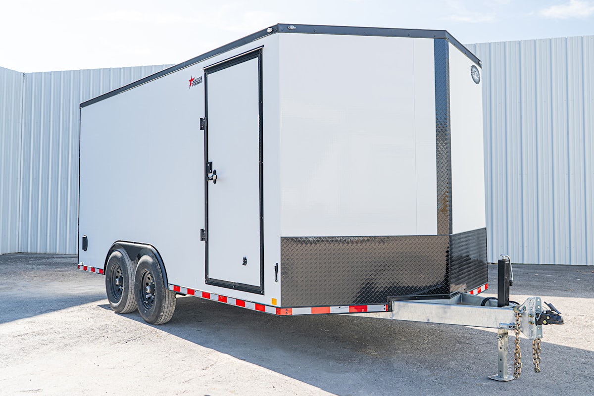 CellTech 8.5'x16' Enclosed Cargo Trailer w/ Rear Ramp Door (C2) - Stock #88029 - Image 2 of 19 CellTech 8.5'x16' Enclosed Cargo Trailer w/ Rear Ramp Door (C2) - Stock #88029 - Image 2 of 19