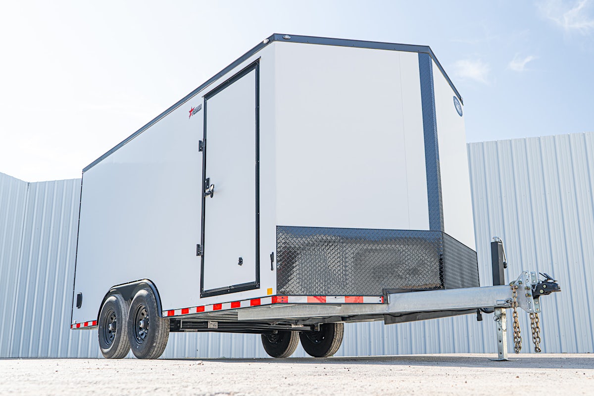 CellTech 8.5'x16' Enclosed Cargo Trailer w/ Rear Ramp Door (C2) - Stock #88029 - Image 3 of 19 CellTech 8.5'x16' Enclosed Cargo Trailer w/ Rear Ramp Door (C2) - Stock #88029 - Image 3 of 19