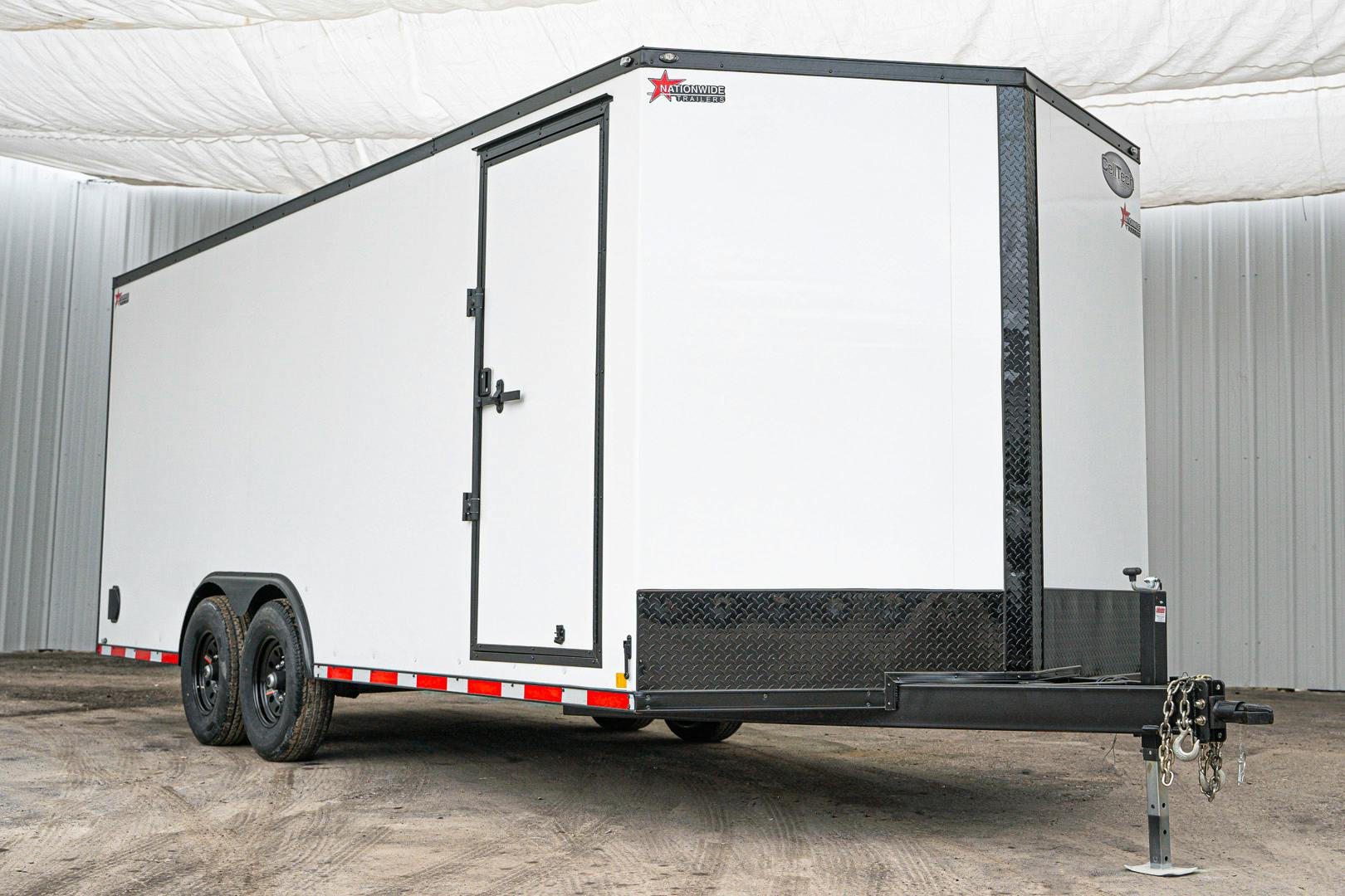 CellTech 8.5'x20' All-Steel Enclosed Cargo Trailer w/ Rear Ramp Door (C2) - Stock #88030 - Image 3 of 18