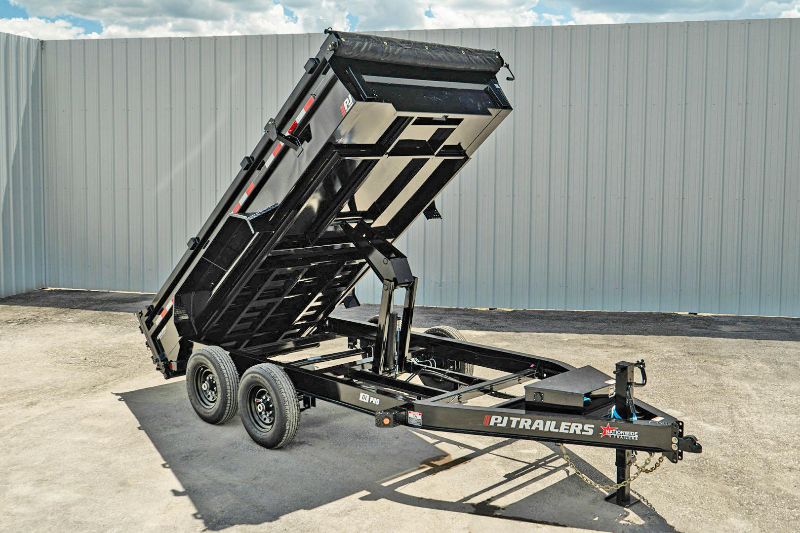 PJ Trailers 14'x83" Low Pro Dump Trailer w/ 2' Sides (DL) - Stock #88046 - Image 2 of 33