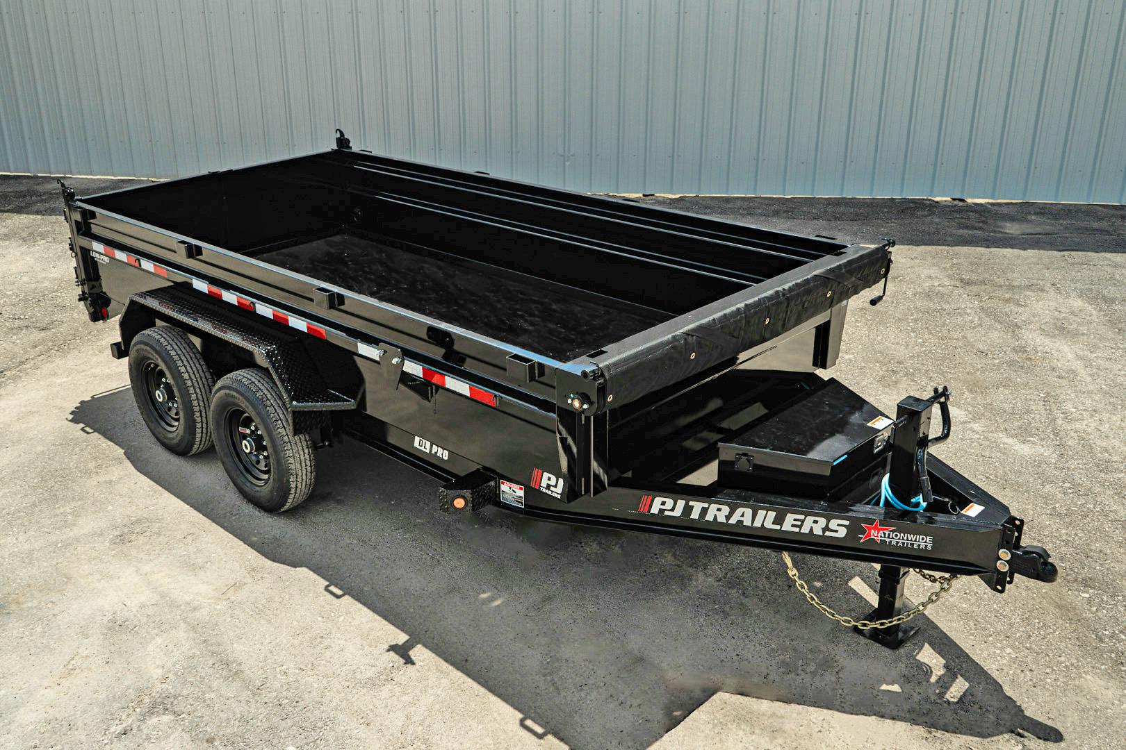 PJ Trailers 14'x83" Low Pro Dump Trailer w/ 2' Sides (DL) - Stock #88046 - Image 8 of 33