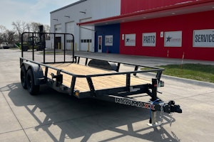 RawMaxx 16'x83" Tandem Axle Utility Trailer w/ 4ft Gate (UTX)