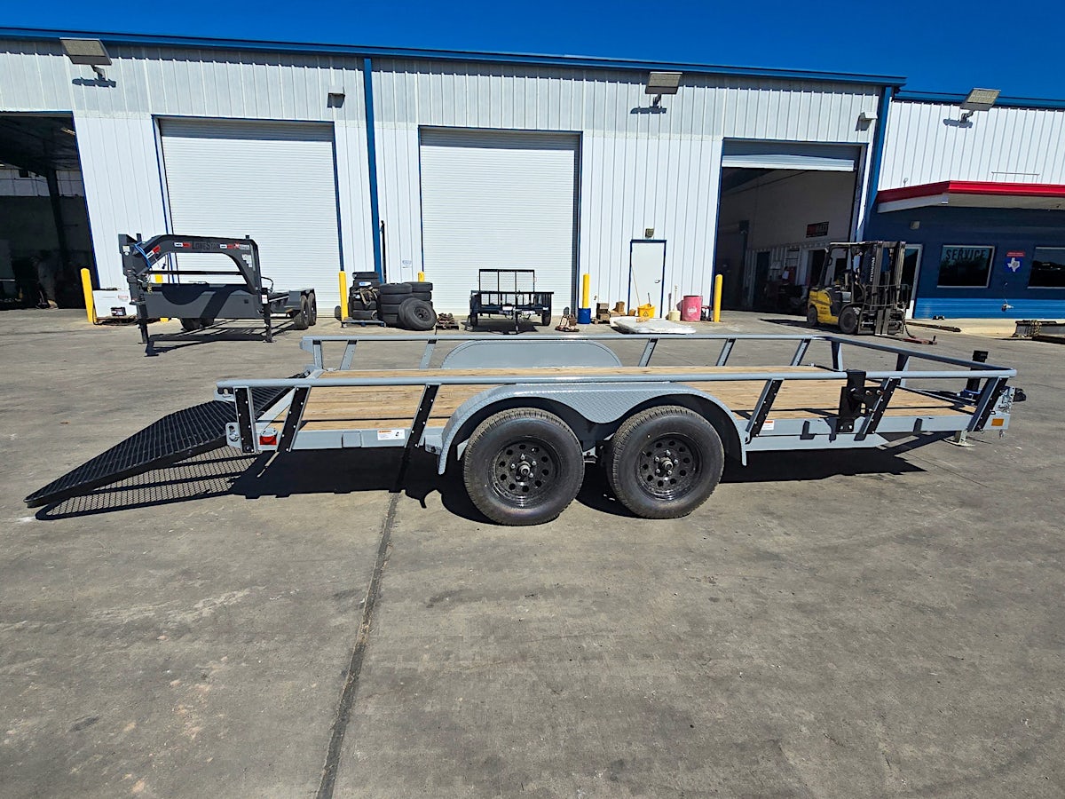 RawMaxx 16'x77" Tandem Axle Utility Trailer w/ 4ft Ramp Gate (UTX) - Stock #88081 - Image 1 of 5 RawMaxx 16'x77" Tandem Axle Utility Trailer w/ 4ft Ramp Gate (UTX) - Stock #88081 - Image 1 of 5