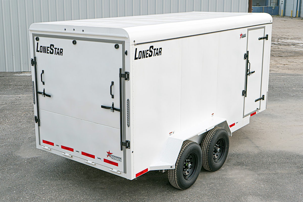 LoneStar 6.5'x16' 14k Steel Enclosed Cargo Trailer w/ Rear Ramp Door (C2) - Stock #88102 - Image 7 of 18 LoneStar 6.5'x16' 14k Steel Enclosed Cargo Trailer w/ Rear Ramp Door (C2) - Stock #88102 - Image 7 of 18