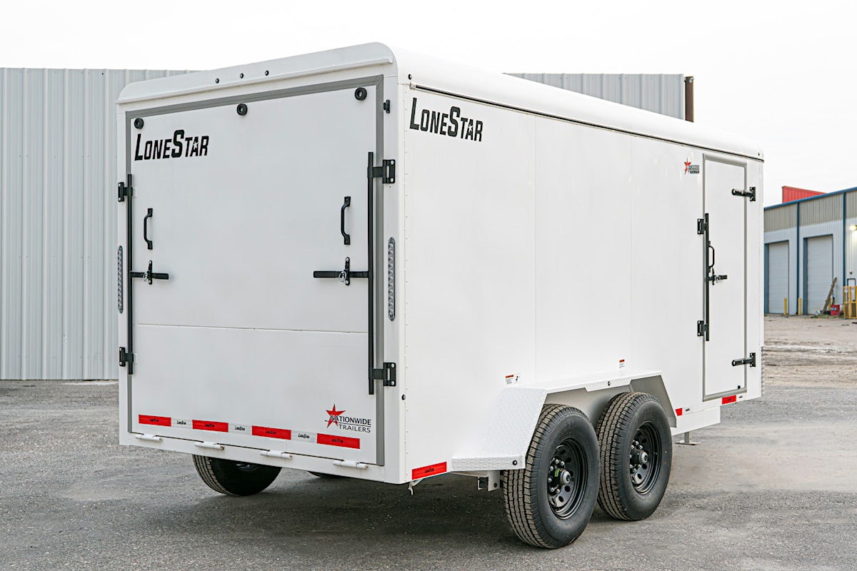LoneStar 6.5'x16' 14k Steel Enclosed Cargo Trailer w/ Rear Ramp Door (C2) - Stock #88102 - Image 8 of 18 LoneStar 6.5'x16' 14k Steel Enclosed Cargo Trailer w/ Rear Ramp Door (C2) - Stock #88102 - Image 8 of 18