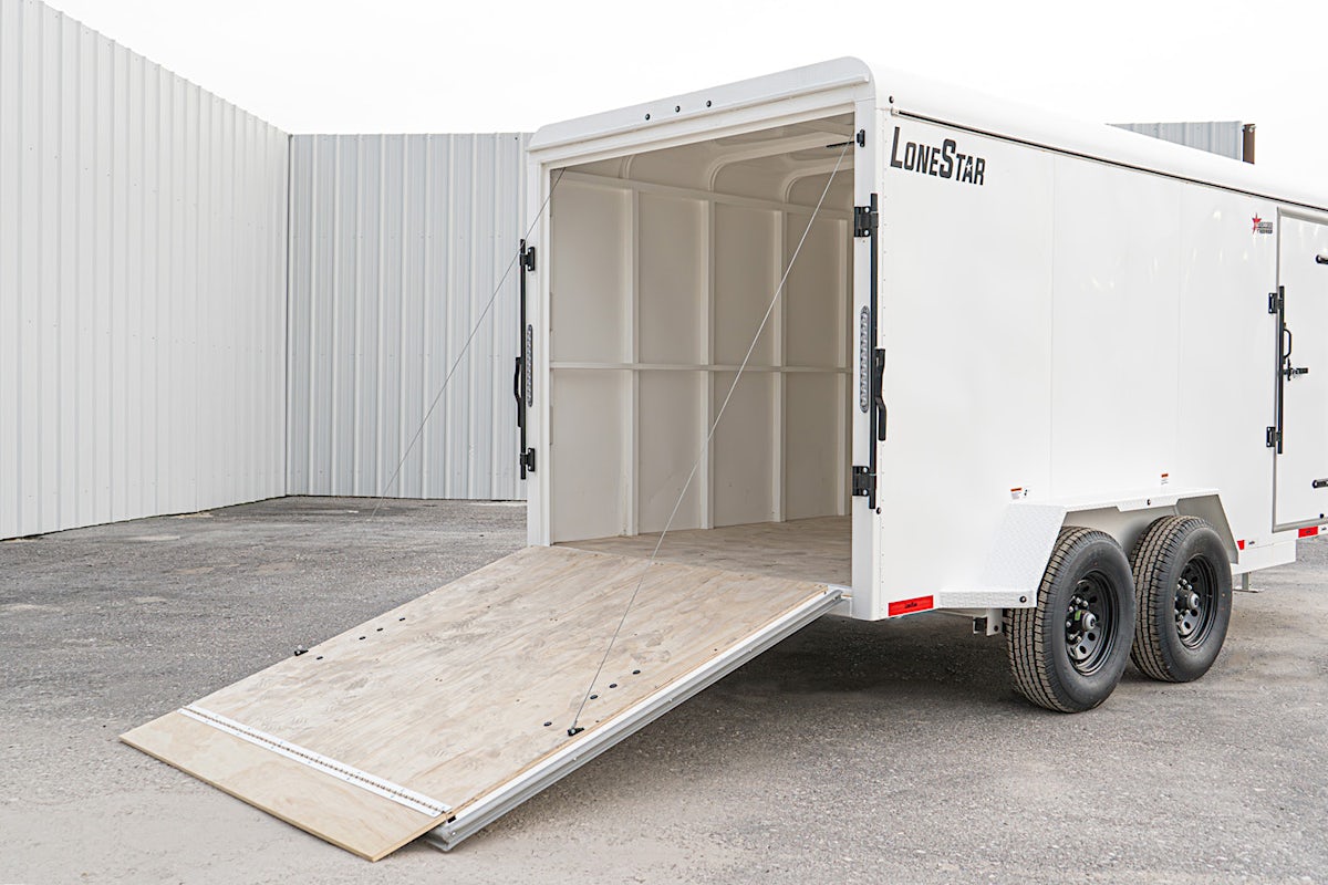 LoneStar 6.5'x16' 14k Steel Enclosed Cargo Trailer w/ Rear Ramp Door (C2) - Stock #88102 - Image 9 of 18 LoneStar 6.5'x16' 14k Steel Enclosed Cargo Trailer w/ Rear Ramp Door (C2) - Stock #88102 - Image 9 of 18