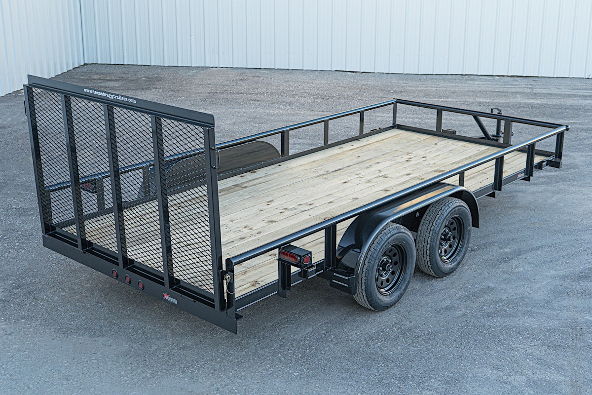 Texas Bragg 16'x83" Utility Trailer w/ 4' Gate (U2) - Stock #88108 - Image 12 of 15 Texas Bragg 16'x83" Utility Trailer w/ 4' Gate (U2) - Stock #88108 - Image 12 of 15