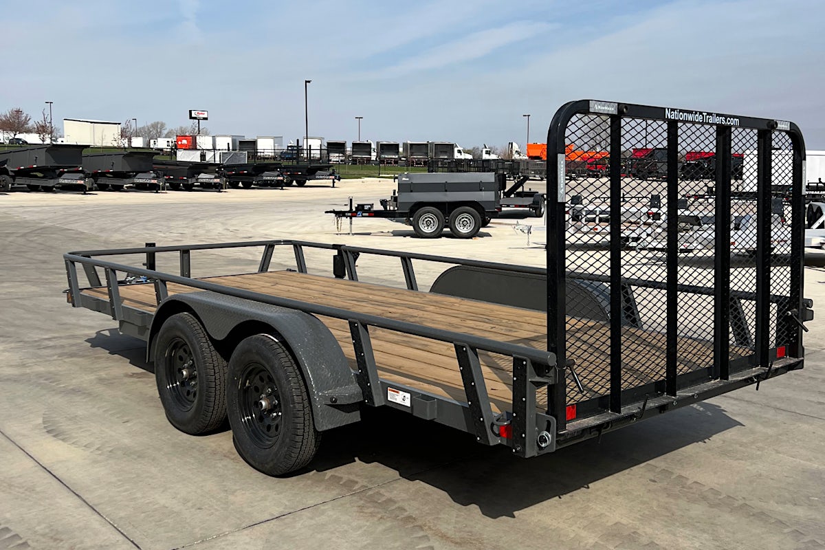 RawMaxx 16'x83" Tandem Axle Utility Trailer w/ 4ft Gate (UTX) - Stock #88120 - Image 7 of 9 RawMaxx 16'x83" Tandem Axle Utility Trailer w/ 4ft Gate (UTX) - Stock #88120 - Image 7 of 9