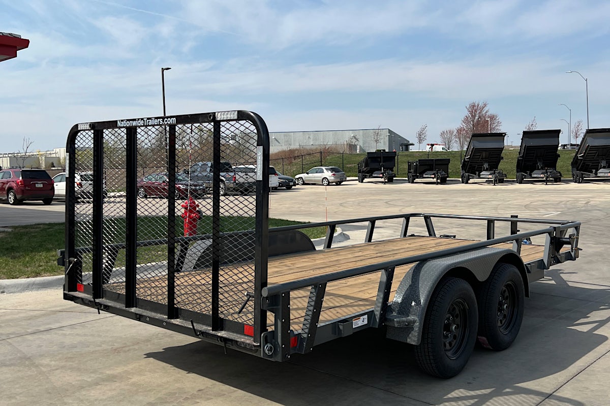 RawMaxx 16'x83" Tandem Axle Utility Trailer w/ 4ft Gate (UTX) - Stock #88121 - Image 5 of 9 RawMaxx 16'x83" Tandem Axle Utility Trailer w/ 4ft Gate (UTX) - Stock #88121 - Image 5 of 9
