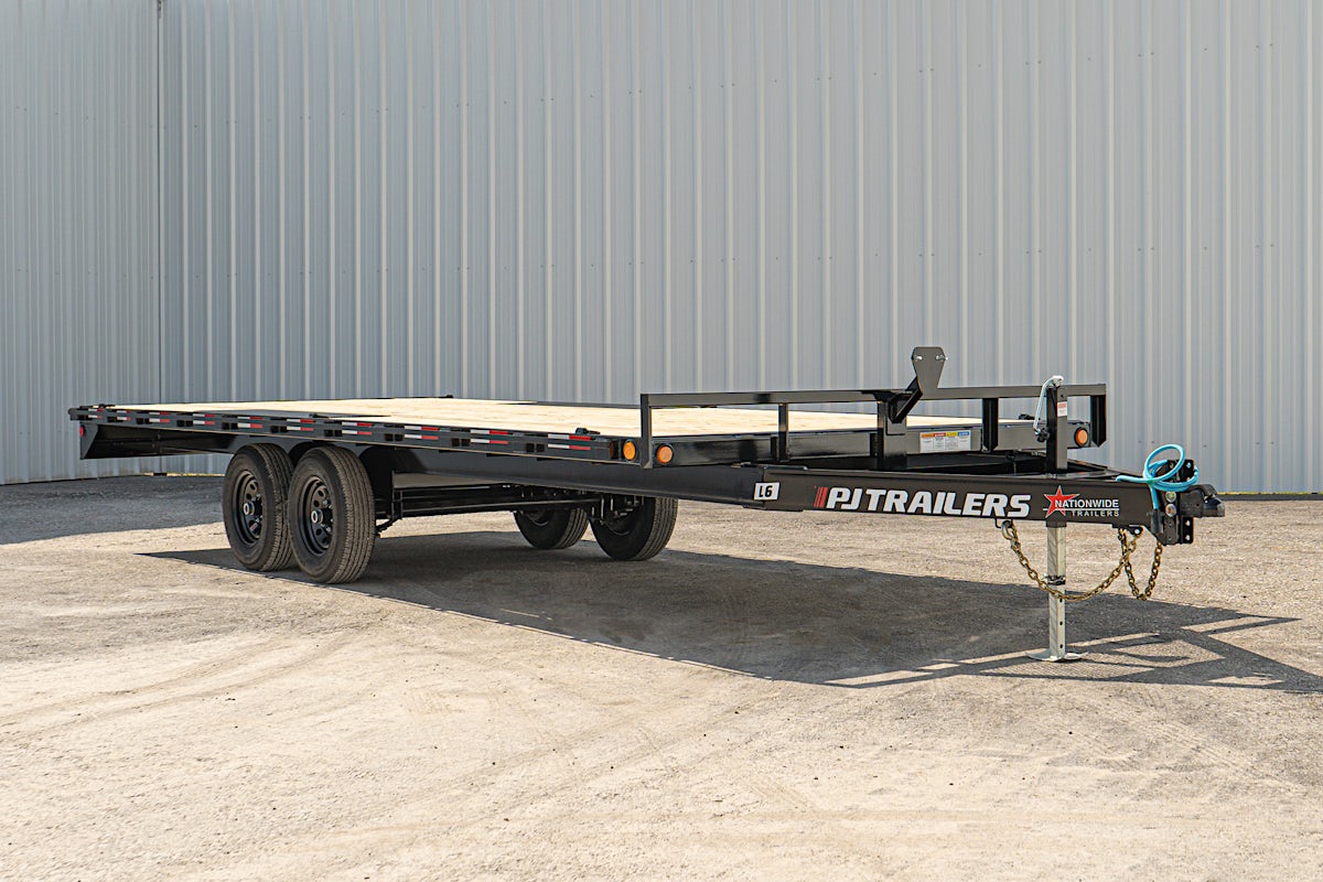 PJ Trailers 20'x101" Med. Duty 6" Channel Deckover Flatbed Trailer (L6) - Stock #88125 - Image 2 of 15 PJ Trailers 20'x101" Med. Duty 6" Channel Deckover Flatbed Trailer (L6) - Stock #88125 - Image 2 of 15