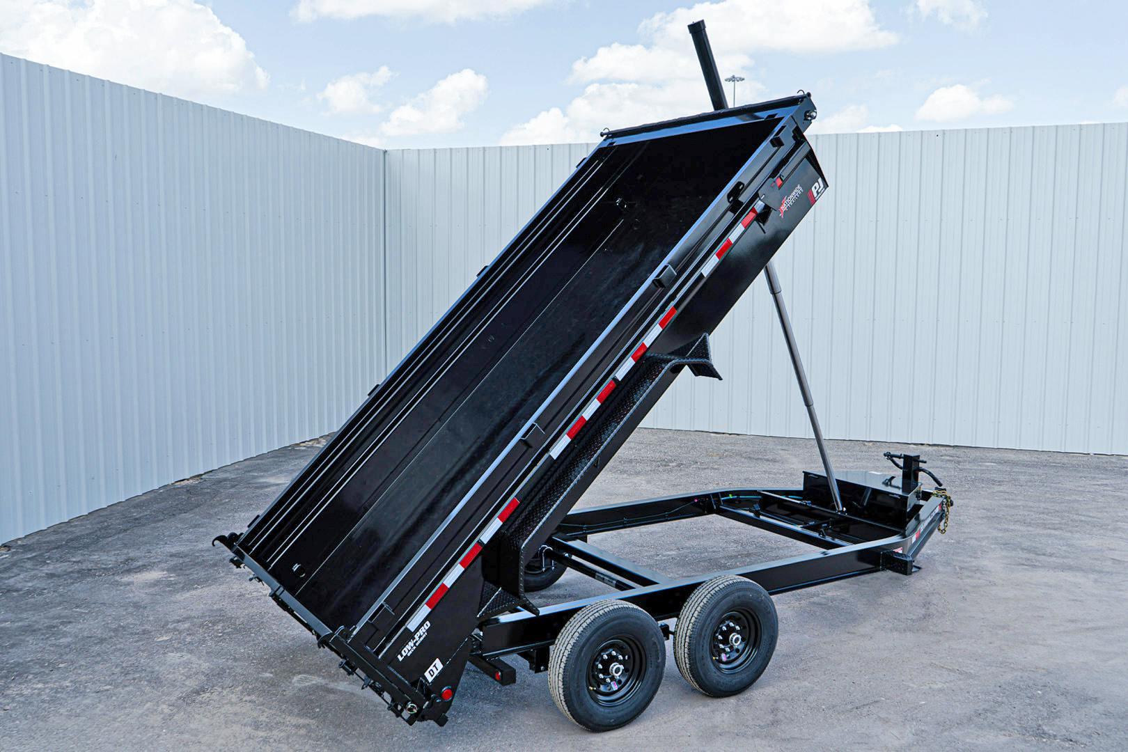 PJ Trailers 14'x83" Telescopic Dump Trailer w/ 2' Sides (DT) - Stock #88128 - Image 21 of 32