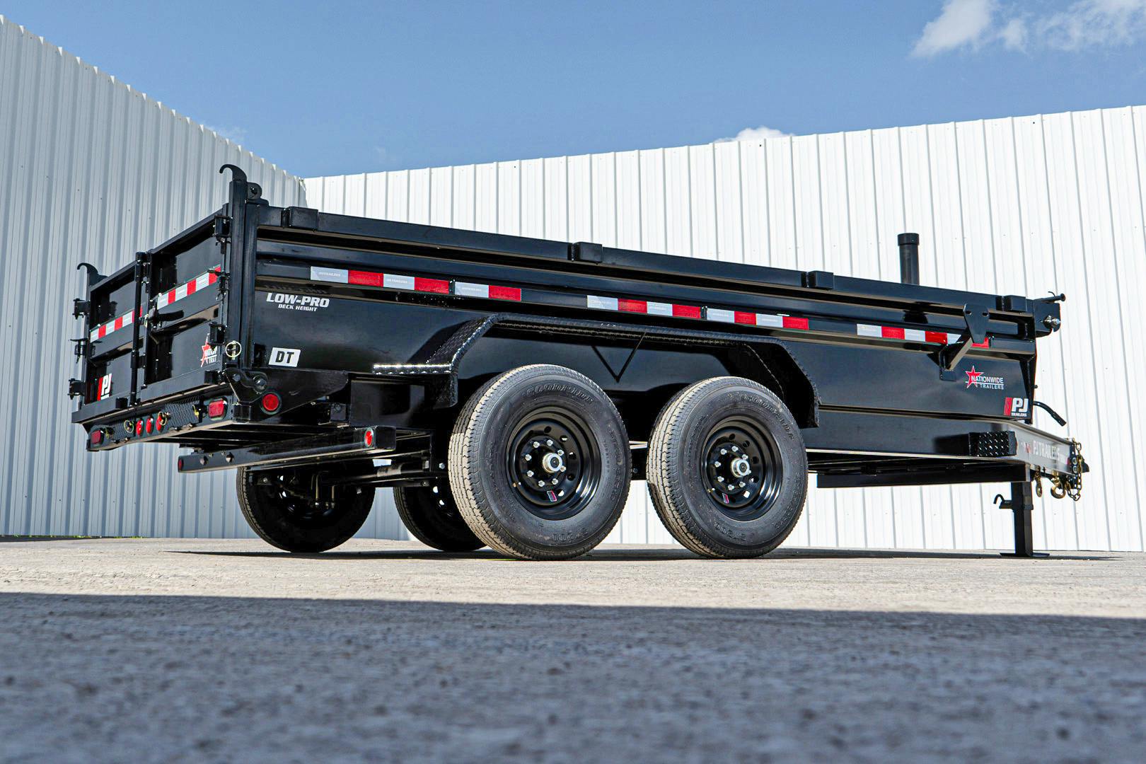 PJ Trailers 14'x83" Telescopic Dump Trailer w/ 2' Sides (DT) - Stock #88128 - Image 29 of 32