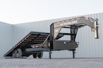 PJ Trailers 26'x102" Gooseneck Deckover Power Tilt Trailer (T8) Stock #88135 - Thumbnail 5