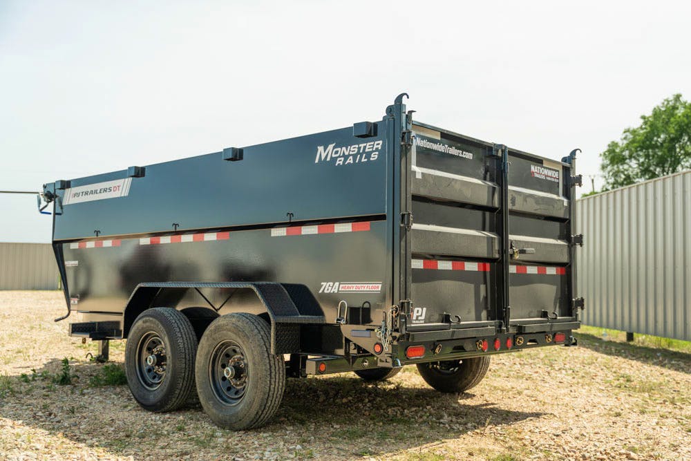 PJ Trailers 14'x83" Telescopic Dump Trailer w/ 4' Sides (DT) - Stock #88137 - Image 10 of 18